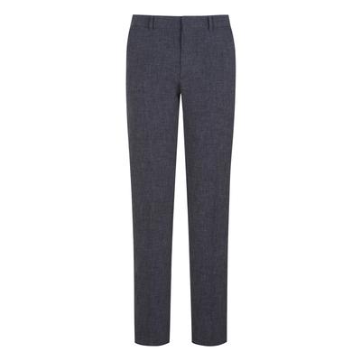 FERRAROMILANO Men'S Micro-Texture Poly Slacks Navy (Am0Dsl10149)