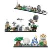 City Skyline MOC Back to the Future Fairy Tale Magic Castle House Movie Architecture Building Blocks City Toys Tourist souvenir
