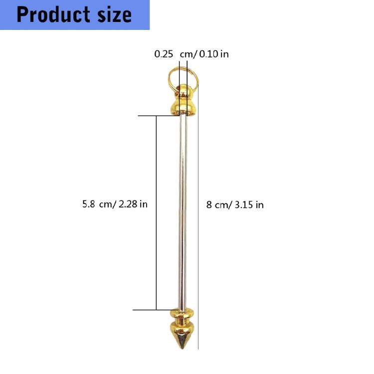 30Pcs Stylish Rod Pendants Metal Jewelry Supplies Jewelry Craft Metal Stick Pendants for Custom Necklaces and Earrings