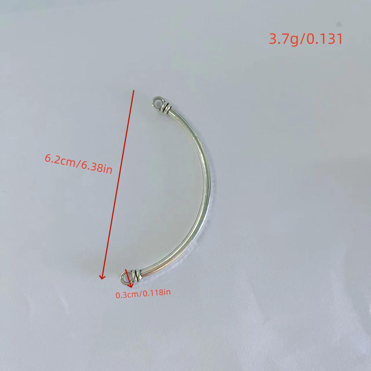 

Smooth Alloy Half-Bangle Tube for DIY Handmade Bracelet Accessories