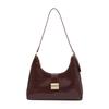 Vintage French Underarm Bag Pu Leather Crossbody For Daily Work And Casual Wear