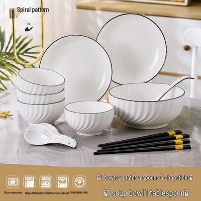 ZISIZ Light Luxury Dinnerware Set