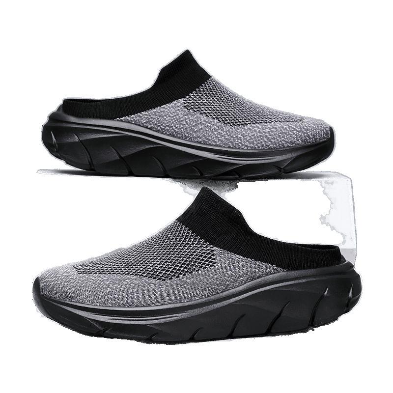 Chinelos Masculinos Novos de Verão Respiráveis para Casa e Interior Chinelos Masculinos com Solado Grosso Slides Calçados de Caminhada da Moda Masculinos chanclas de hombre