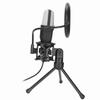 USB Microphone 360 Degree Rotation RGB Indicator Gaming Microphone with Windscreen and Tripod Stand for PS5 PC