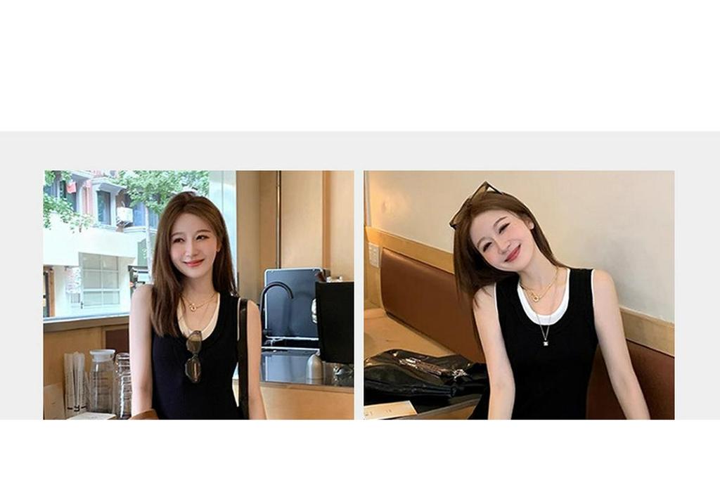 2026 Spring/Summer Color Block Knit Maternity Sundress - High-End Slimming Versatile Long Dress for Moms