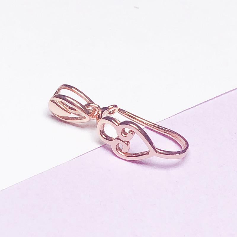 925 Sterling Silver DIY Safety Buckle Clip Pendant – Free Shipping