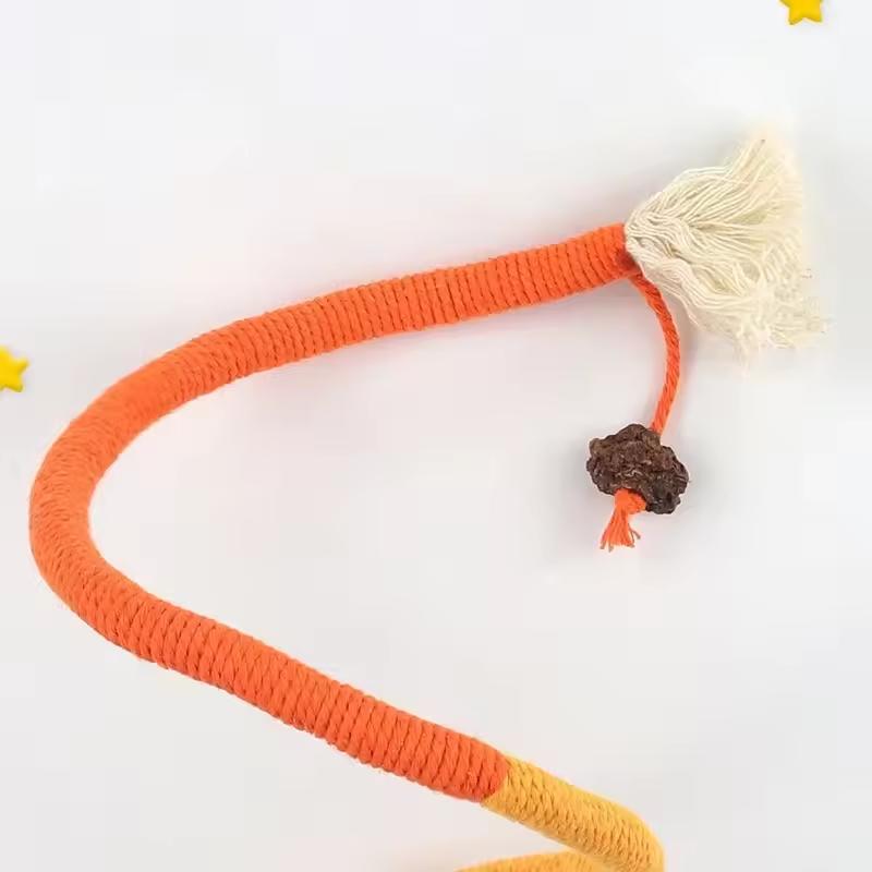 Cotton Cat Chew Toy for Teeth Cleaning, Catnip Rope Toys for Indoor Cats,Nibbling Exercise, Interactive Cat Nip Teething Toys Fo