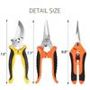 Customized Stainless Steel Pruning and Grapes Shear Set - Includes Garden Tools and Fruit Picking Scissors.