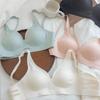 Women Nude Seamless Wireless Comfort Bra with Mesh Detail