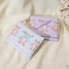 Cute Bear Girls Short Wallets Small Wallet Aesthetic Card Holder Classic Three Fold Purse For Women Student Simple Coin Pouch
