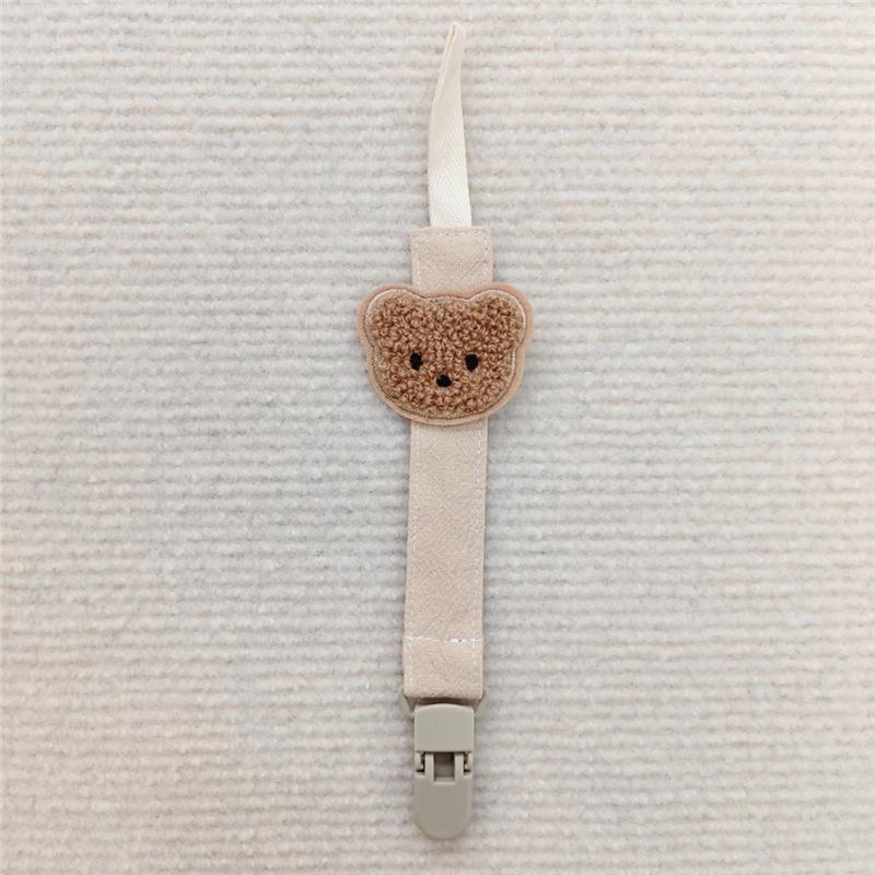 Sevimli Ayı Bebek Emzikleri Kayışları Emzik Klipsleri Tutucular Düşme Önleyici Zincir Karikatür Diş Çıkarma Klipsi Diş Kaşıyıcı Oyuncak Emzik Emzik Askısı