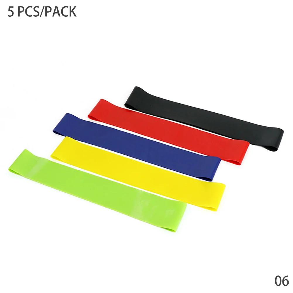 Various Color TPE Yoga Resistance Bands - Home Gym Fitness Elastic Bands for Pilates Strength Training Workout Sport Equipment