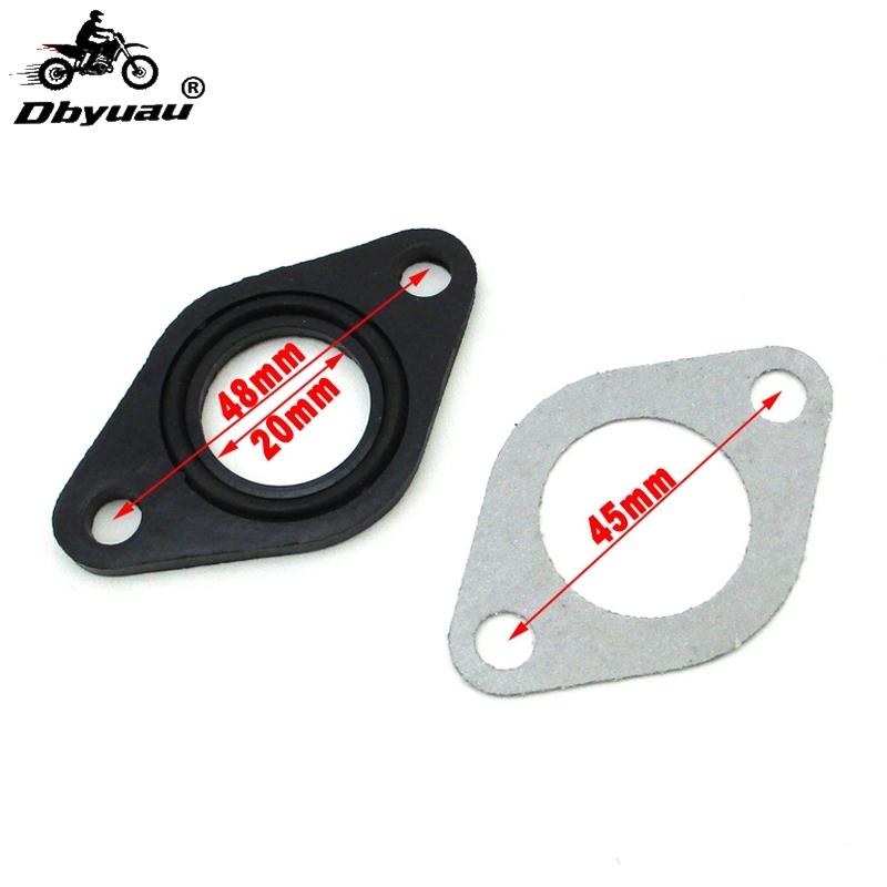Dbyuau 19mm / 20mm Carburetor Manifold Intake Pipe Gasket Spacer Seal For Pit Dirt Bike ATV Quad