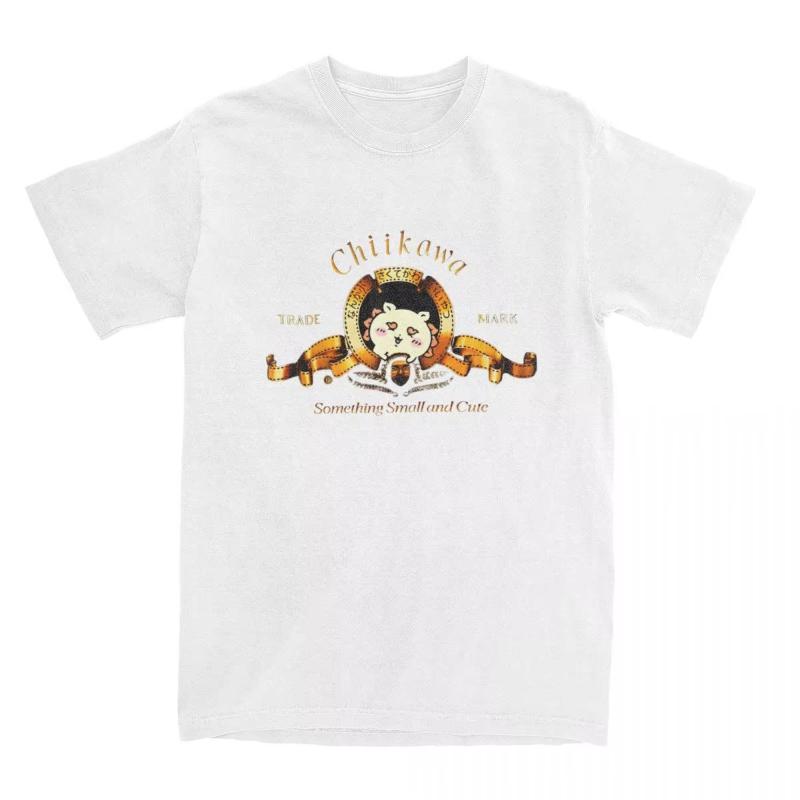Chiikawa Cartoon TShirts Unisex Women Crewneck Cotton T Shirts Short Sleeve Tees Classic Clothes Breathable Soft