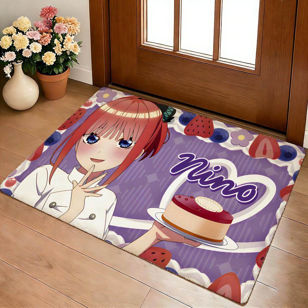 Anime Hot Q-Quintessential Q-Quintuplets Floor Mat Cozy Flannel Soft Thick Non-Slip Mat  Living Room Bedroom Kitchen Decor Rugs