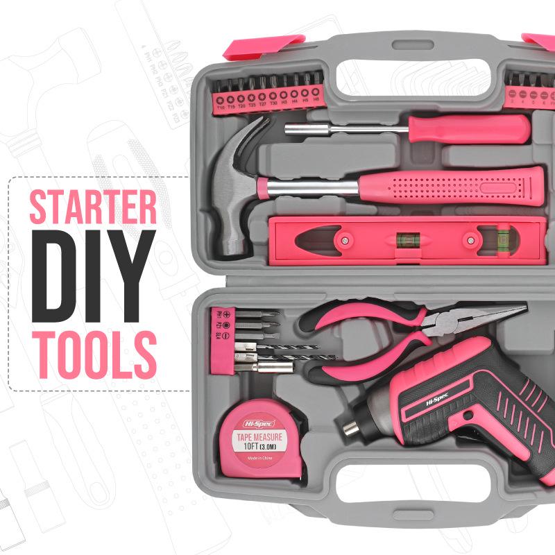 Elektrischer Schraubendrehersatz für den Haushalt: 35 Stück, über USB wiederaufladbar, 4-V-Lithiumbatterie