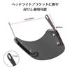 Sporacingrts Motorcycle Windshield Windscreen Cowl Universal Type Part Windscreen Meter Visor with Mounting Hardware (Black)