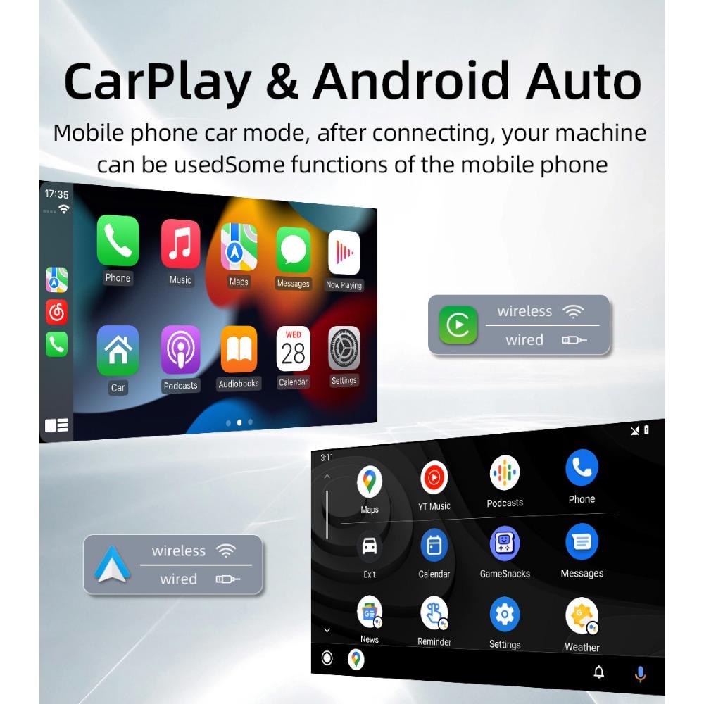 2Din bilradio Android for Volkswagen Golf 5 6 Polo Passat B6 B7 Jetta Caddy Touran Universal Multimedia Carplay Navigasjon GPS 2+64GB