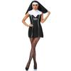 Women's M-XL Halloween Nun Role-Playing Costume for Stage Performances