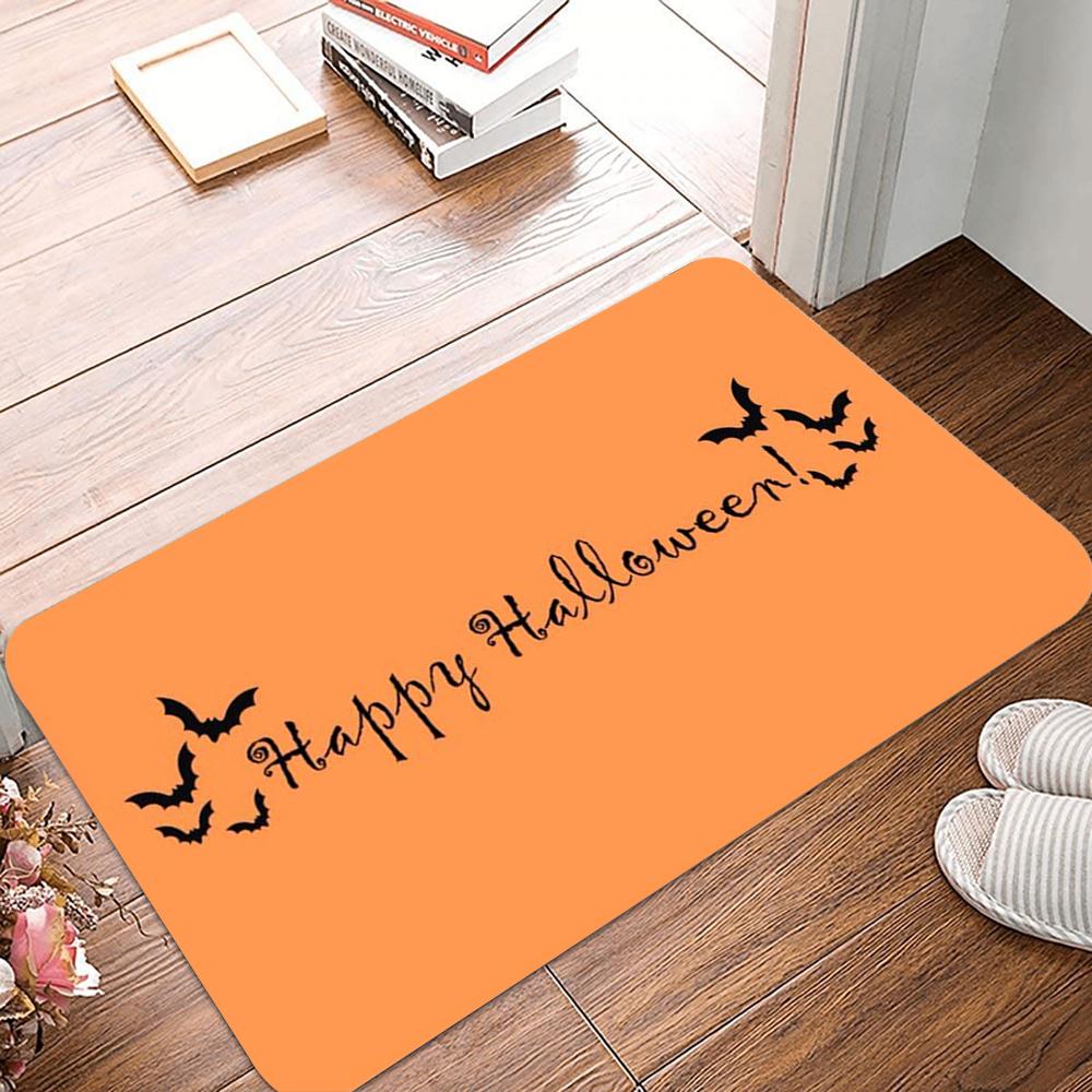 Halloweenská dekorativní rohožka Vítejte Protiskluzová podložka pod nohy Domácí koupelnová toaletní podlahová rohožka Pro předsíň Domácí dekorace