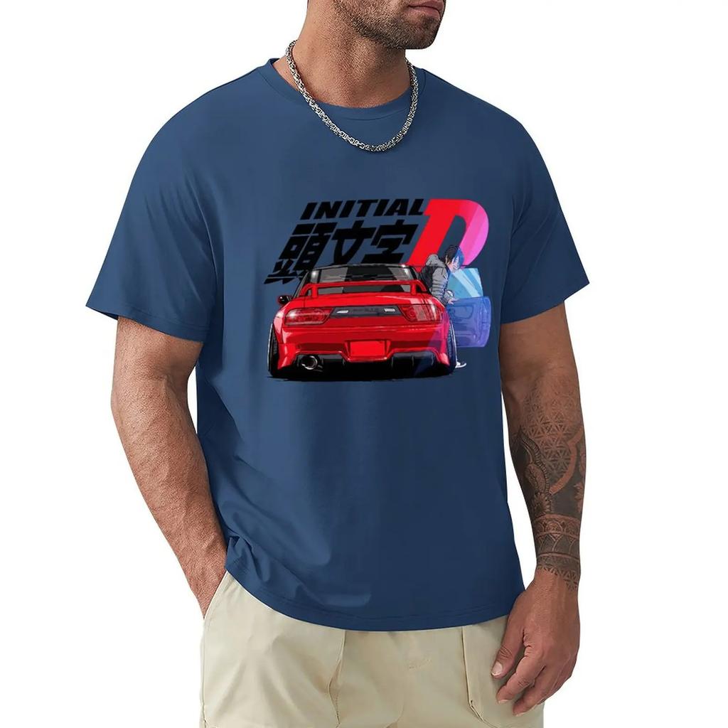 Initial D Movie T Shirt Harajuku Short Sleeve T-shirt 100% Cotton Graphics Tshirt Tops