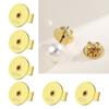 10pcs Metal Earring Stopper Plugs Secure Ear Studs Back Clasps Accessories Earrings Closures for Jewelry Enthusiasts