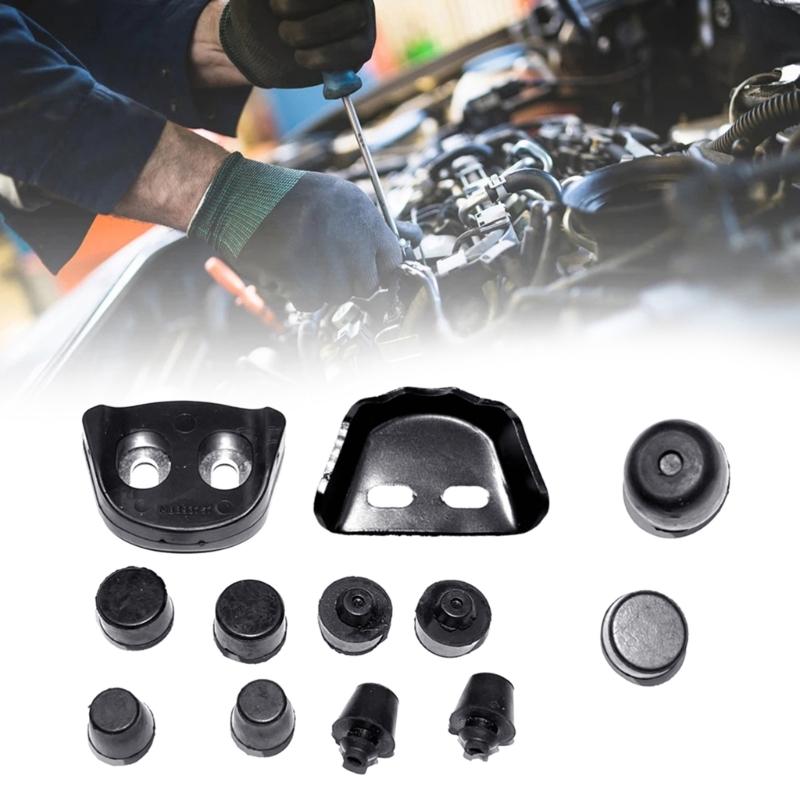 Pack Of 11/12 Car Door Dampers Rubber Pads Auto Door Buffer Pads Vehicle Door Shock Quick Installation for Pajero V43