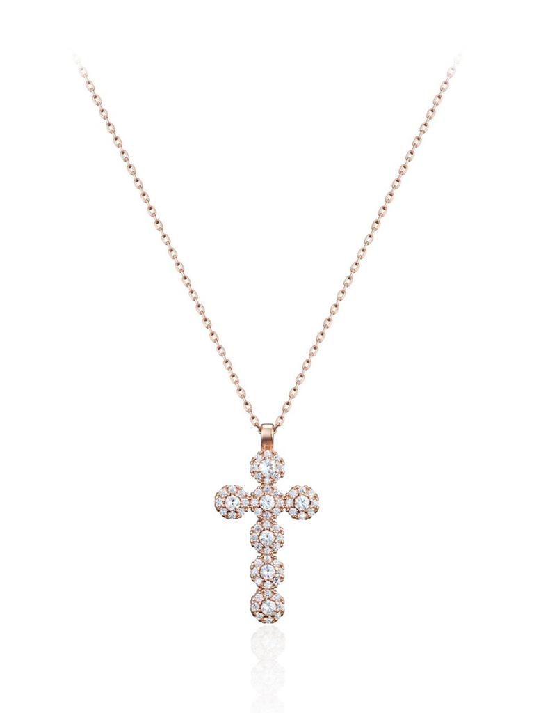 Cubic Cross Necklace C24NB107