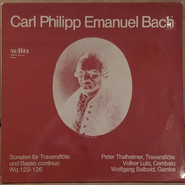 

LP Record CARL PHILIPP EMANUEL BACH COLLEGI Sonaten Fr Traversflte Und Basso FSM53191AUD Audite Germany Classical Used