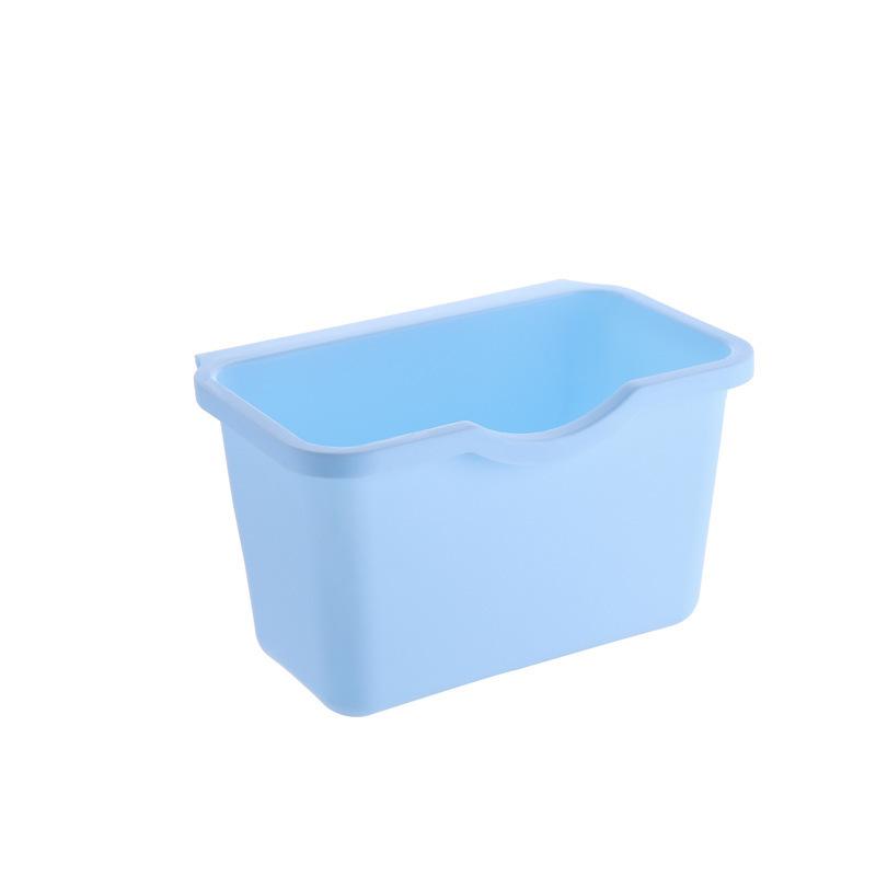 Plastic Basket Hanging Trash Can Waste Bin Garbage Can Storage Box Trash Storage Desktop Kitchen Holder Cabinet Door