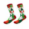 Colorful Christmas Socks With Santa Claus. Socks