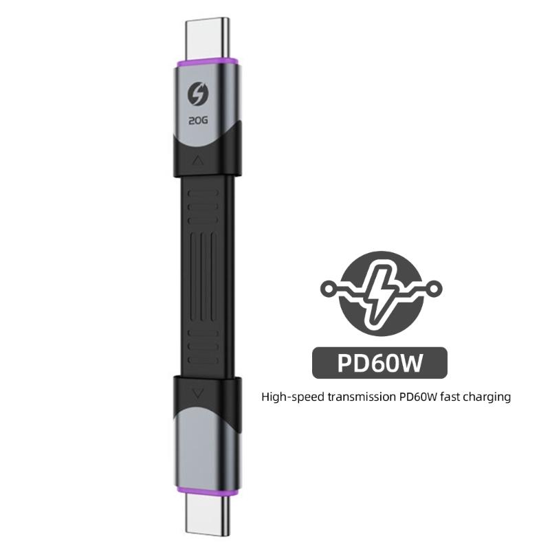 USB4 Data Cable 240W 40Gbps Full Function 15cm Flexible FPC Circuit Aluminum Shell for Multiple Devices Charing Cord