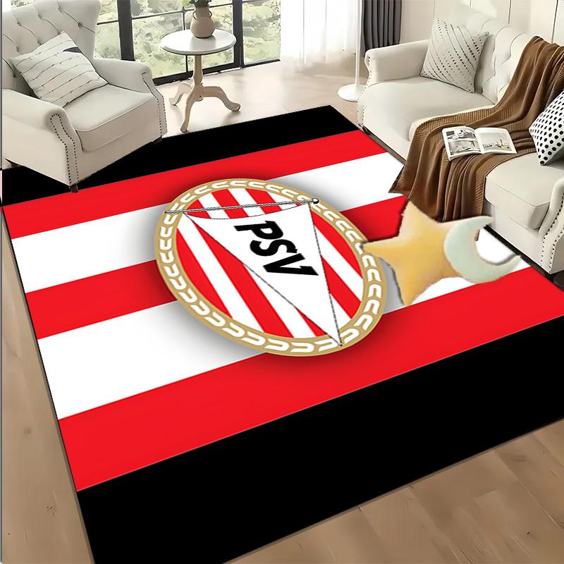 1PC Psv Sports Emblem Floor Mat for Living Room, Game Rooms, Office, Bedroom, Office Floor Mat Playful Design, Christmas fan gifts