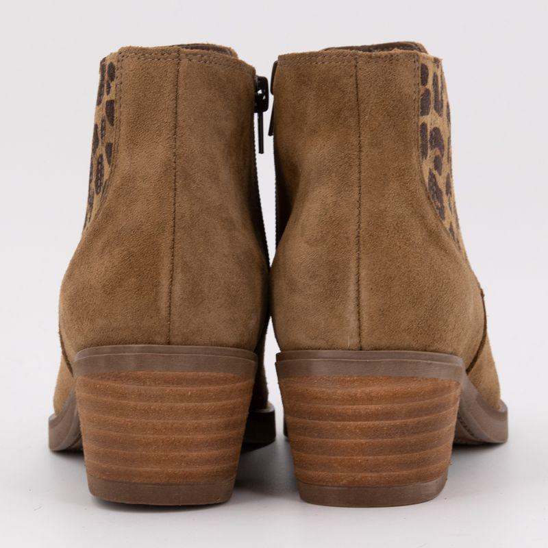 Bottines daim à motif léopard Femme PATRICIA MILLER