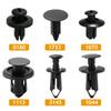 60Pcs Vehicle Retainer Rivet Clips Auto Fastener Set 6 Size Bumper Fender Door Panel Trim Clips Car Fastener Clips Auto Parts