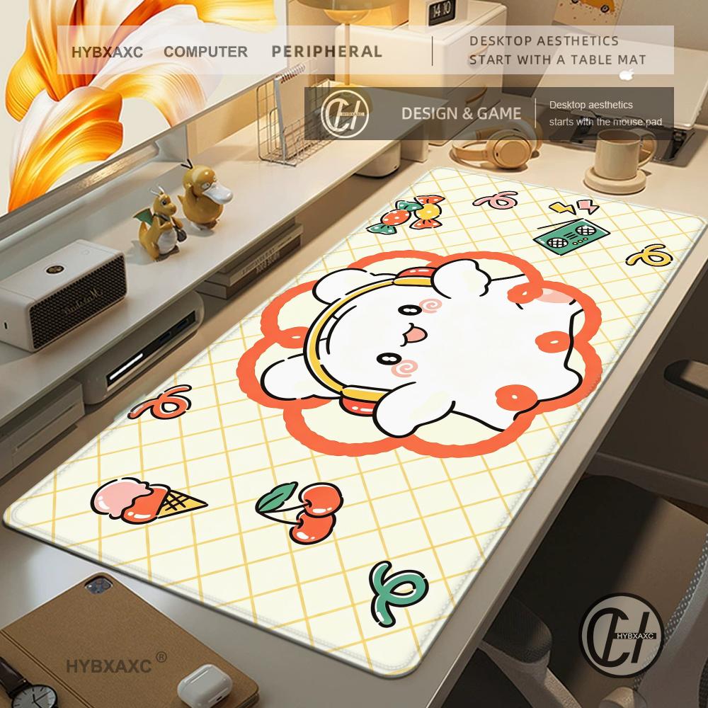 Cute Shhanamaruobake Mouse Pad Computer Laptop Rubber Nonslip Mouse Mat Big Mouse Pad Gamer Decoracion Desk Mat Hybxaxc