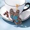 DIY Butterfly Rhinestone Painting Keychain Rhinestone Painting Special Shaped Butterfly Keychain Christmas Gifts for