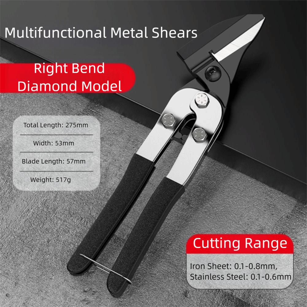 Non-slip Handle Tin Snips Scissors Rustproof Cable Cutters Tin Snips Tools  Household Tools