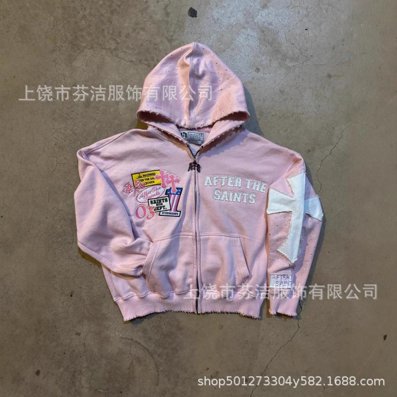 Popular American street hot-selling hoodie casual sweater letter printed jacket trend