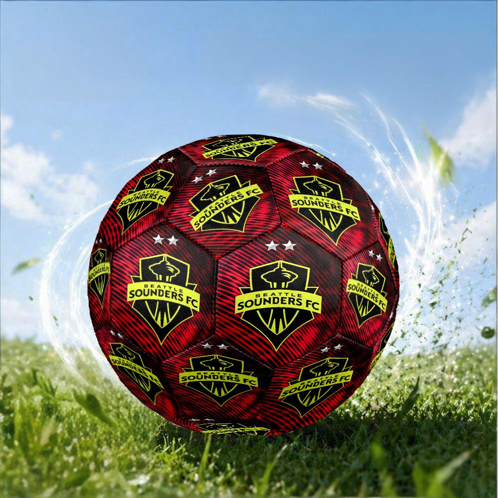 Fc Crest Design Printed Size 5 Soccer Balls, High-Quality, Anti-Slip, Protective Football, A Unique Gift , Birthdays, Christmas Gifts