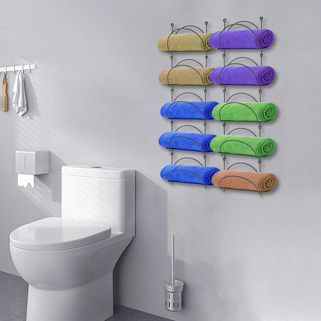 Wall Mount Wine Rack – Black Ironwork Shelf for Farmhouse Kitchen Storage & Decor