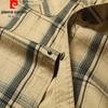 Pierre Cardin Men's Summer Plaid Pure Cotton Short Sleeve Shirt