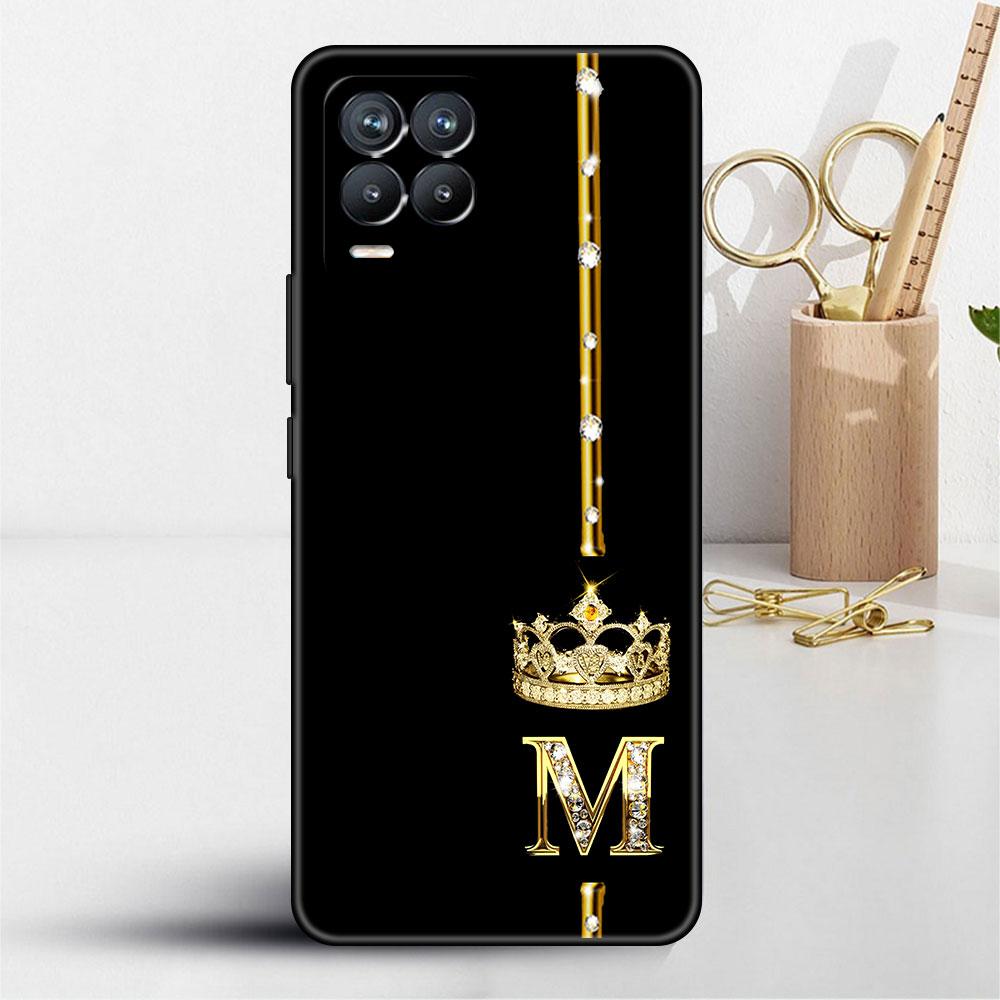

Чехол из розового золота с 26 буквами MRPZ для Realme 8 C21y GT Neo 2 3 8i C21 7 C11 6 C12 C35 C3 GT 9 Pro C12, силиконовый чехол из ТПУ для телефона Realme C21