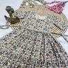 Vibrant Floral & Block-Printed Cotton Puff-Sleeve Tiered Midi Dresses