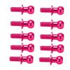 10pcs Metal Ball Head Screw Link Rod Shock Absorber End for Tamiya TT01 TT02 RC CarPink