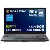 Galleria Gaming Laptop GALLERIA RTX Core 16GB 500GB 144Hz Refresh RGB Keyboard Windows Video Product RL5C-R35-5N 15.6-inch 3050, i5-13420H, Memory,
