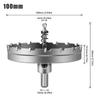 Carbide Tip Drill Bit Hole Saw 15-100mm Drill Bit Hole Saw Cutter For Stainless Steel Metal Alloy Drilling
