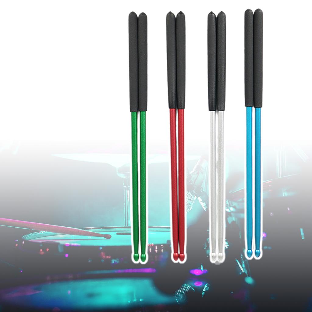 1 Pair 5A Aluminum Alloys Drumsticks Simple Nonslip Practical Drumstick Percussions Accessorys for Beginner, Student, Adult