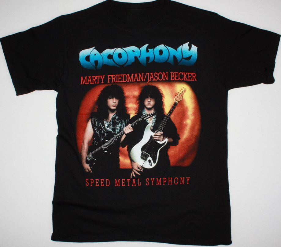 Vintage Cacophony Jason Becker Men T-shirt Black Unisex All sizes S-5XL Unisex T-Shirt XL