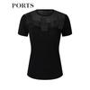 PORTS Women's Slim-Fit Knit Short Sleeve Top